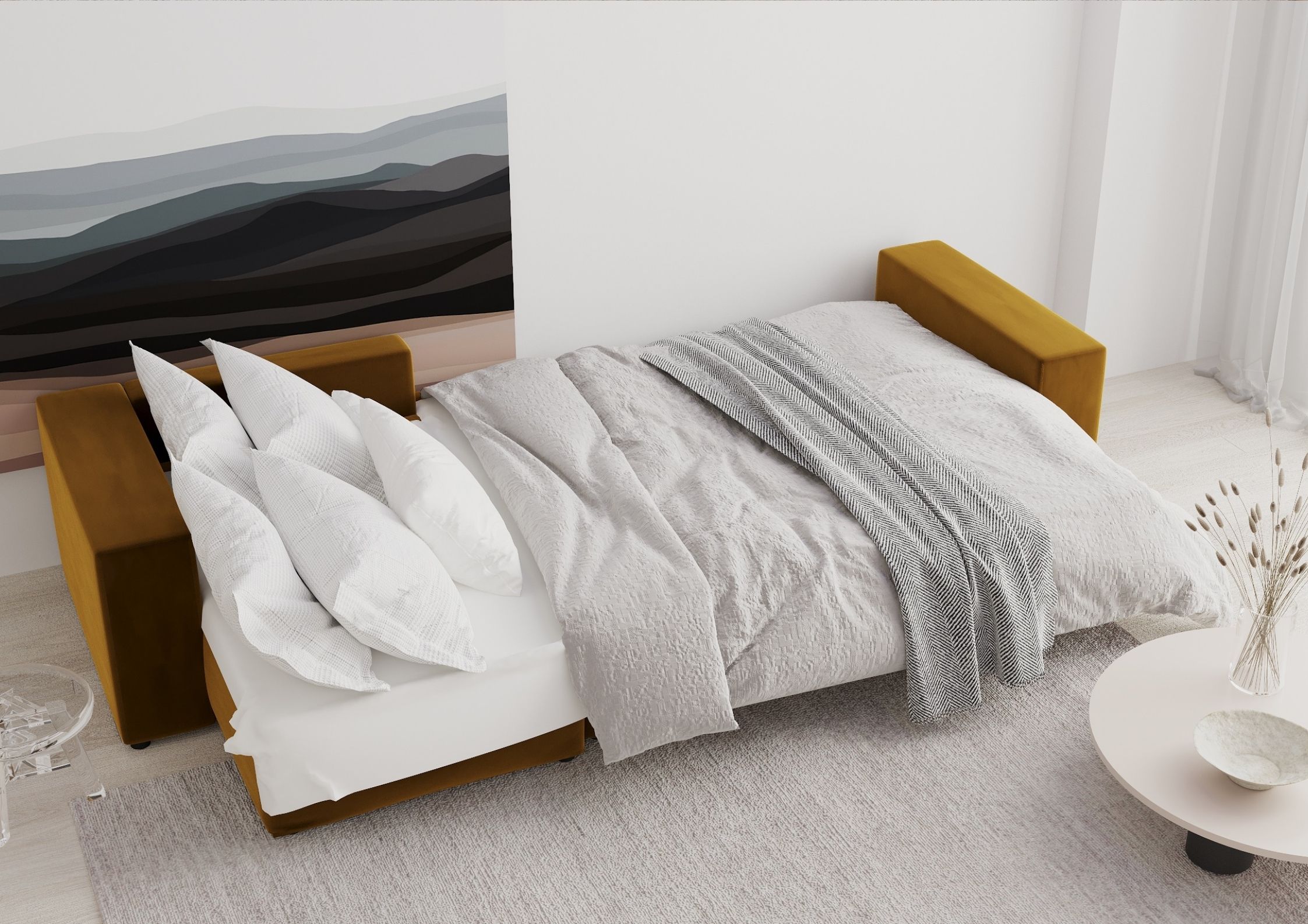 Przykładowa funkcja spania narożnika Royal